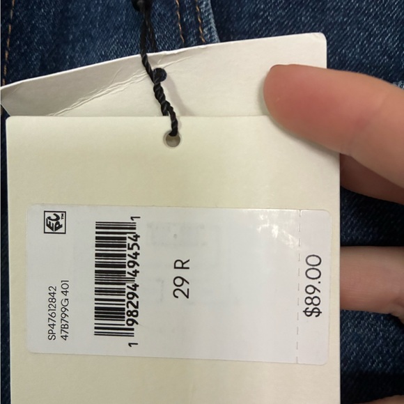 Calvin Klein Women's High-Rise Straight Jeans in Dark Yukon 29W RL NWT - Picture 3 of 3